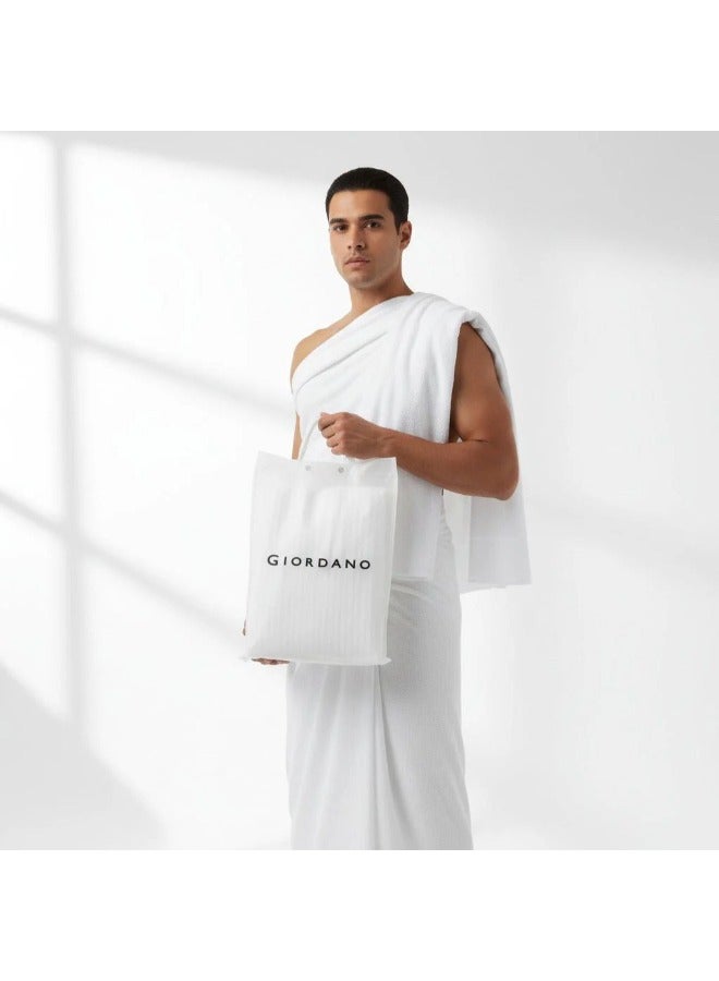 GIORDANO Premium Ihram Set for Men - White - Image 1
